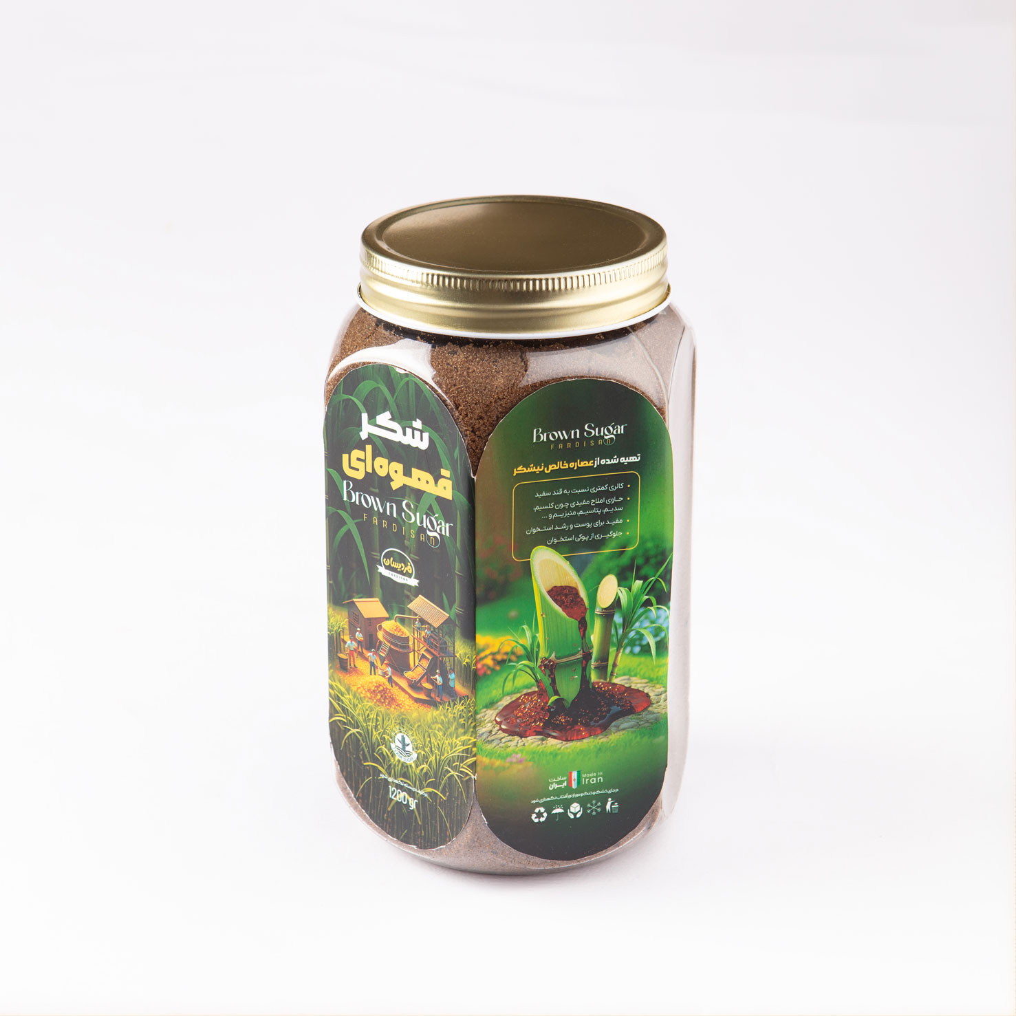 شکر قهوه ای فردیسان 1200 گرم عکس 5