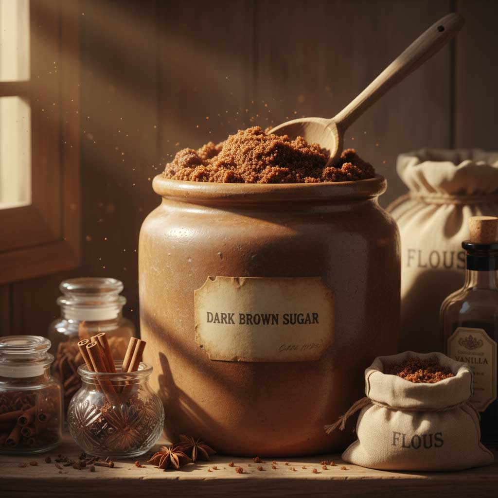 کوزه ای از شکر قهوه‌ ای