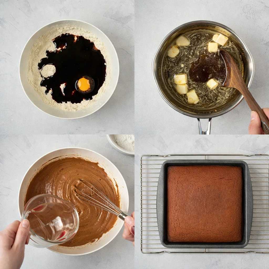 مراحل آماده سازی خمیر و پخت کیک