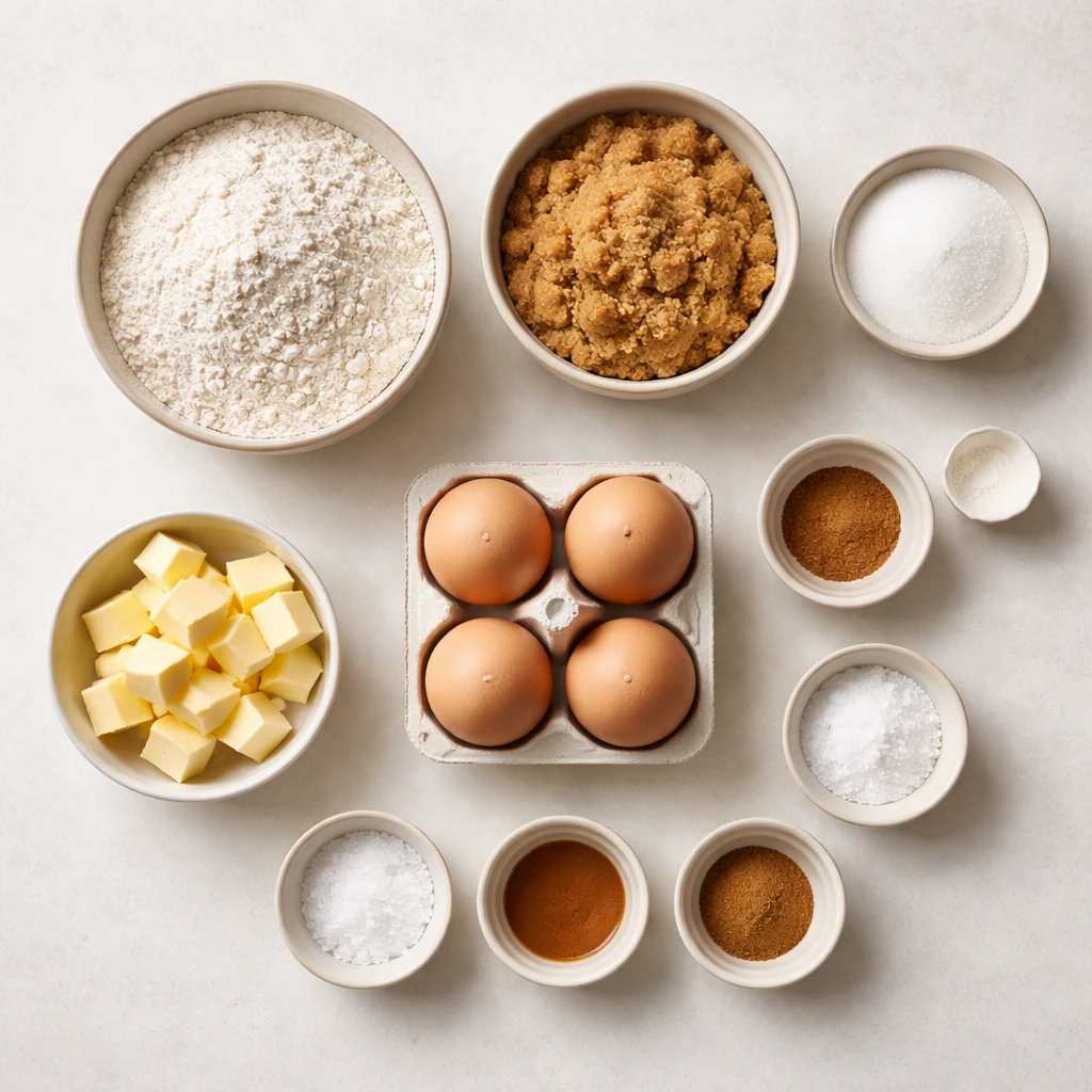 ترکیبات و مواد لازم برای تهیه کوکی نرم با شکر قهوه‌ ای