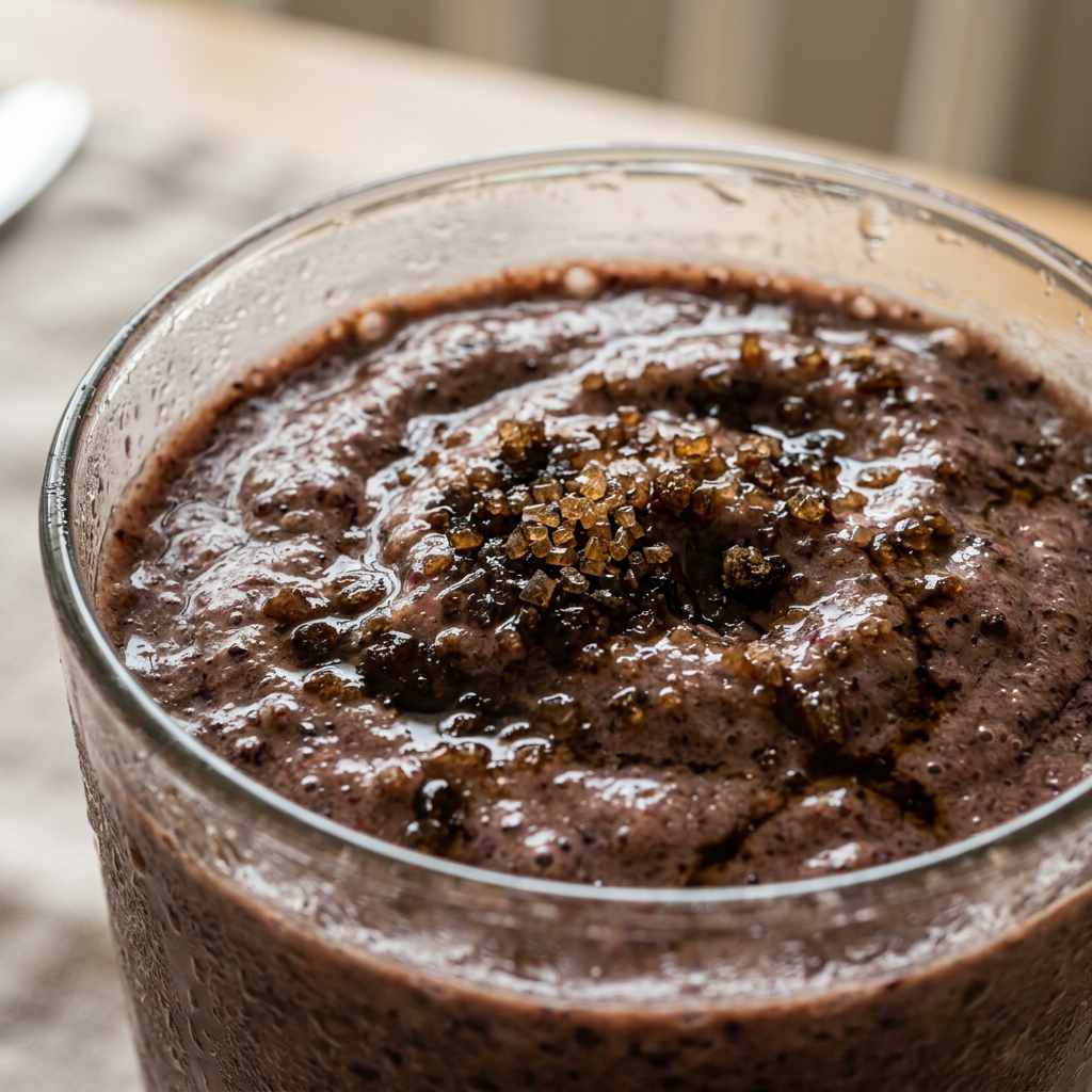 تزیین دانه های کریستالی روی اسموتی با شکر قهوه ای