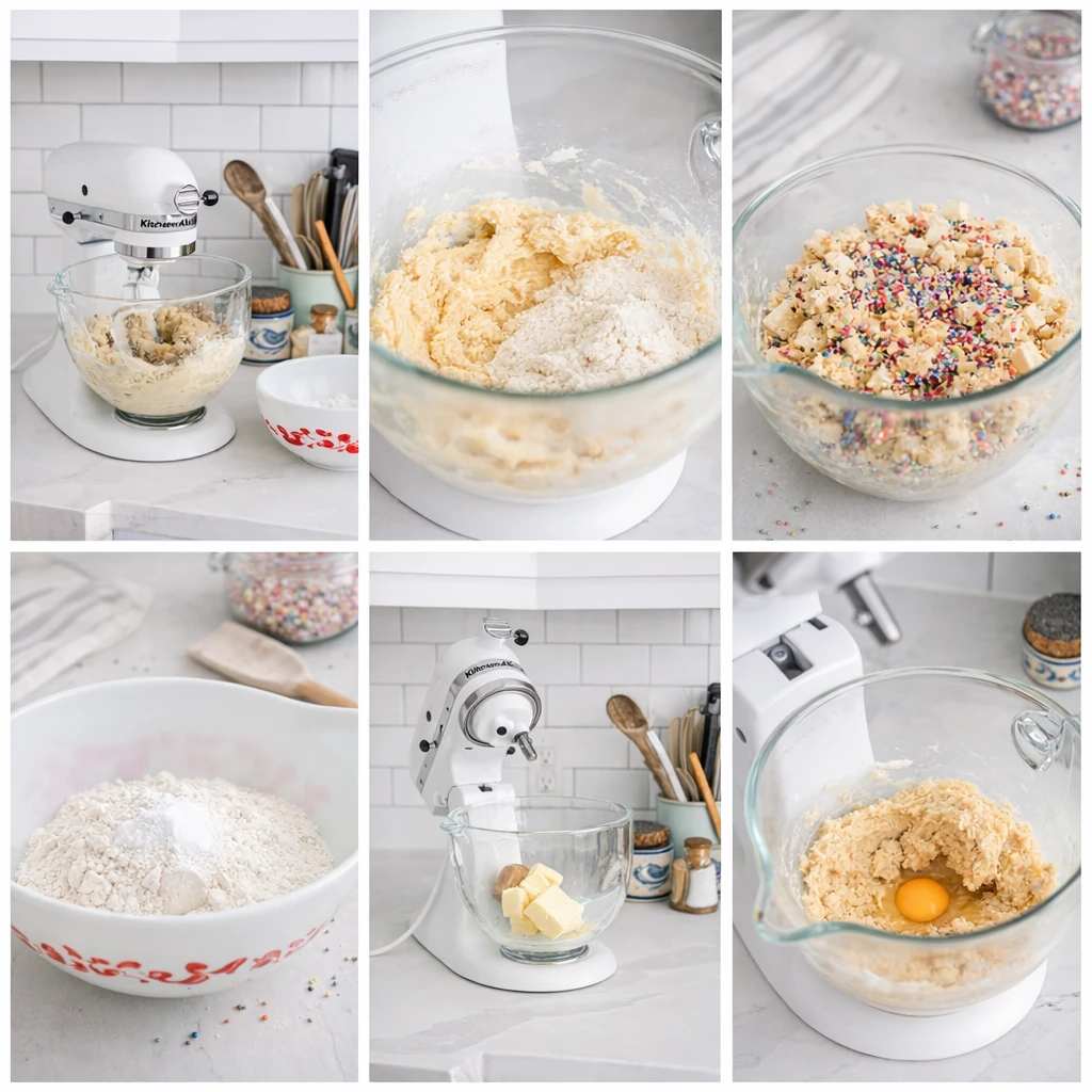 آموزش تصویری مراحل آماده‌ سازی خمیر کوکی ترافلی