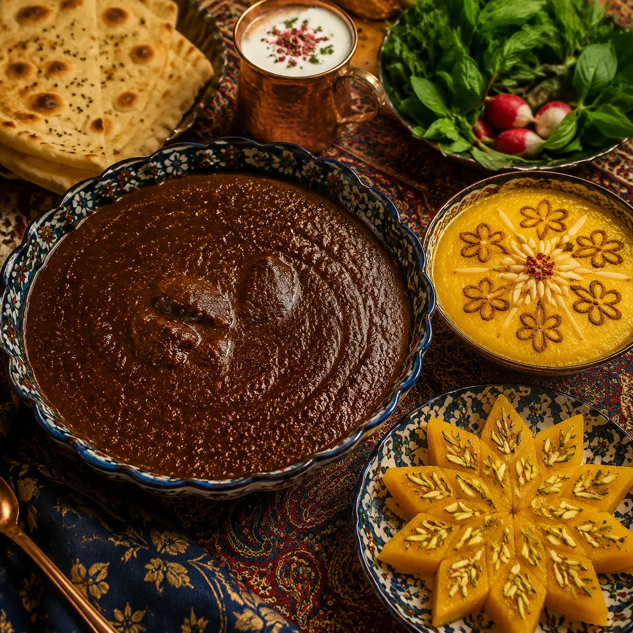شکر قهوه ای در آشپزی ایرانی برای طعم عمیق فسنجان و دسر سنتی