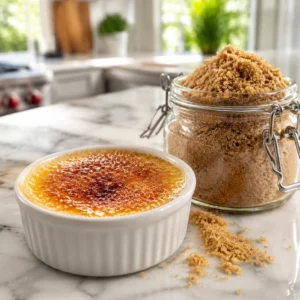 طرز تهیه کرم بروله با شکر قهوه‌ ای دسر فرانسوی خوش‌ عطر با طعم کاراملی